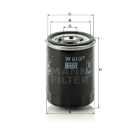Фильтр масляный MANN-FILTER W 610/7